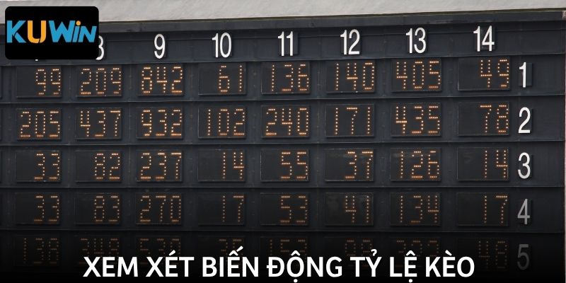 Nhìn kỹ những tỷ số kèo biến động tại nhà cái