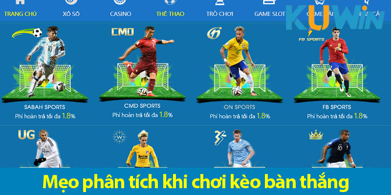 Khám phá các loại kèo bàn thắng và cách vào cược chính xác